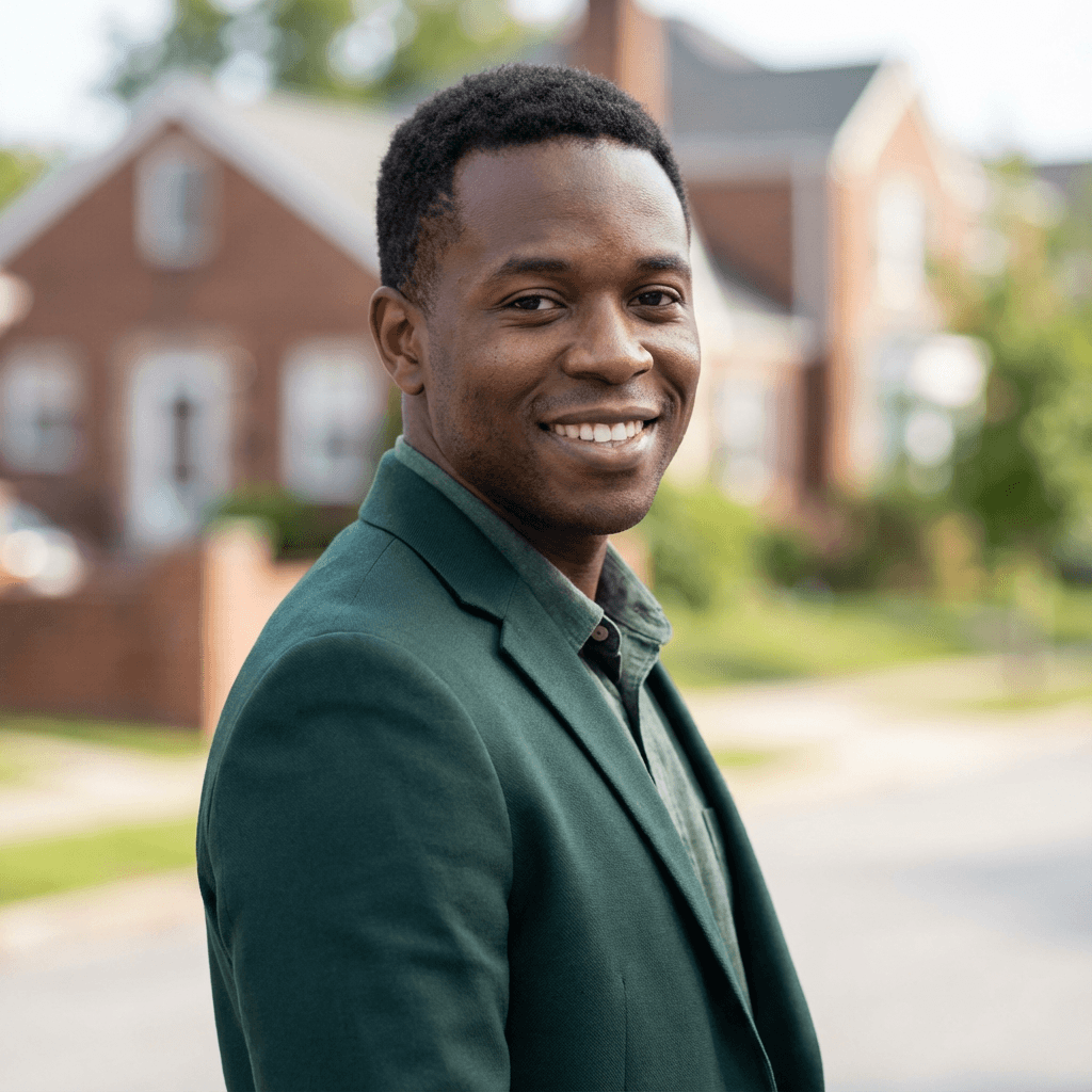 James Carter, smiling, with a calm trustworthy look